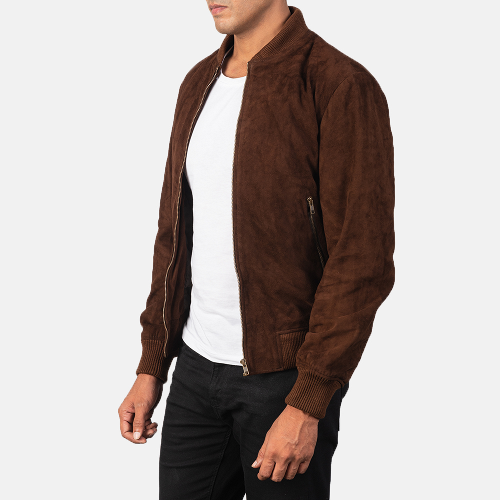 Mens suede deals bomber jackets